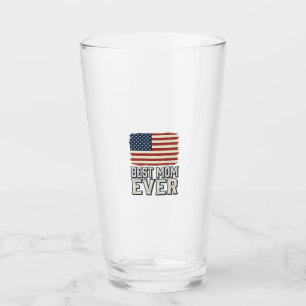 Verre Meilleure Maman Ever Vintage American Flag Concept