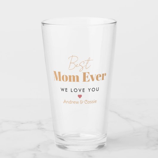 Verre Meilleure maman jamais (Devant)