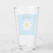 Verre Meilleure Maman Jamais Blanc Marguerite Ciel Bleu (Dos)