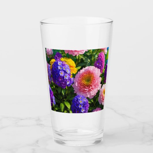 Verre Mélange de fleurs (Devant)