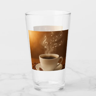 Verre "Melodies in Steam: Musical Coffee Cup Art Mug"