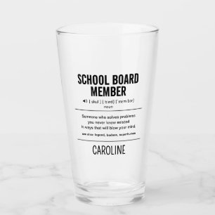 Verre Membre du conseil scolaire personnalisé Amusant