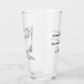 Verre Mémoire de l'enterrement de vie de garçon Roos & B (Gauche)