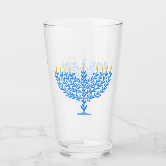 Verre Menorah (Devant)