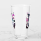 Verre Meow - Cute Cat Silhouettes et Empreintes de patte (Gauche)