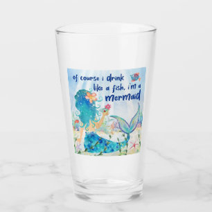 Verre Mer de Mermaid   Boire Comme Un Poisson Océan Trop