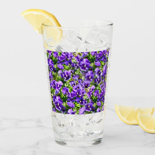 Verre Mer de sérénité : Le beau terrain de purple violet (Devant glace)