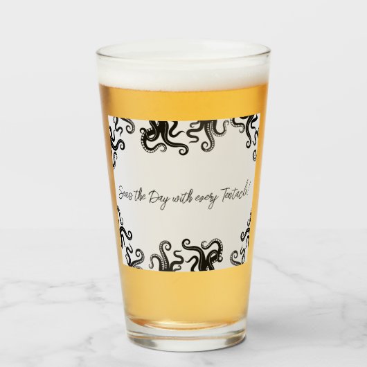 Verre Mer Octopus du jour (Devant (rempli))