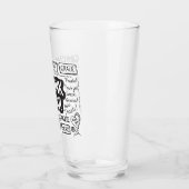 Verre Merci Dans Différentes Langues (Gauche)