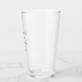 Verre Merci de Fête des mariées minimal moderne (Gauche)