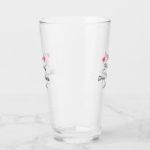 Verre merci d'être venu nom à ajouter message texte (Gauche)