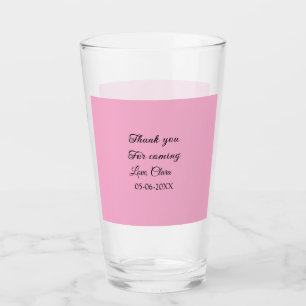 Verre merci d'être venu nom du destinataire message text
