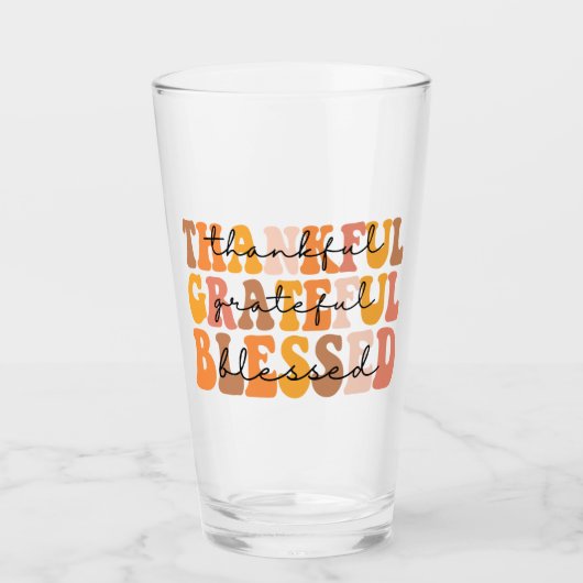 Verre Merci gracieux béni (Devant)