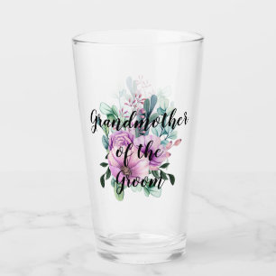 Verre Merci grand-mère Groom ou mariée violet