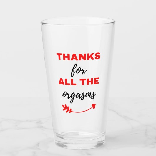 Verre Merci Pour Tous Les Orgasmes Noirs (Devant)