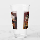 Verre Mère Chat et chatons sur table (Droite)
