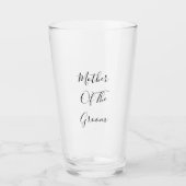 Verre Mère Du Mariage Groom Don Favor Modern 2023 (Devant)