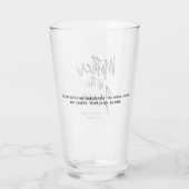 Verre Mère du Marié Mariage Personnalisé (Dos)