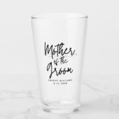 Verre Mère du Marié Mariage Personnalisé (Devant)