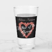 Verre Mère du Rose Mariage Floral (Dos)