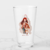 Verre Mère et fille élégante personnalisée (Dos)