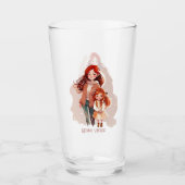 Verre Mère et fille élégante personnalisée (Devant)