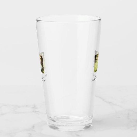 Verre Mère fille photo de famille ajouter nom image text (Droite)