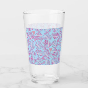 Verre Mère jours coeur 01.Rose Lblue BG