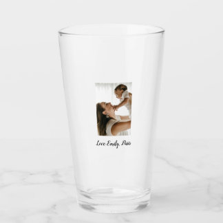 Verre mère père photo nom famille vacances cadeaux paren
