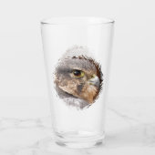 VERRE MERLIN FALCON OISEAU DE PREY (Dos)