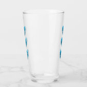 Verre Mérou - Cœurs bleus, disposés verticalement | (Gauche)