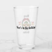 Verre Merry Christmas Bow, Wreath et Bells (Dos)