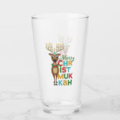 Verre Merry Christmukkah Reindeer (Devant)