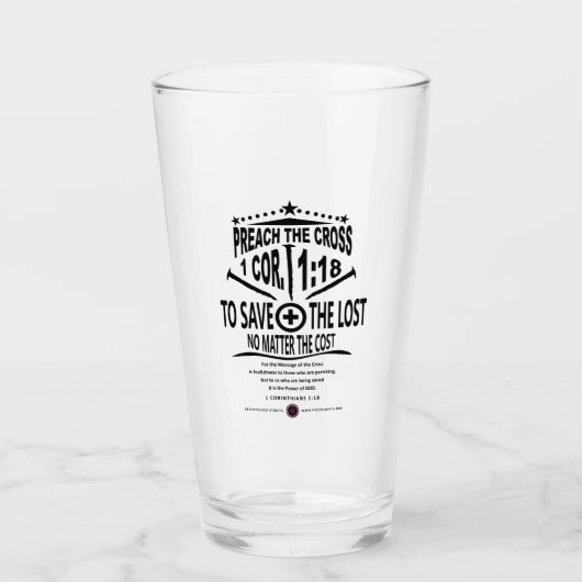 Verre Message croisé (Devant)