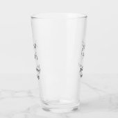 Verre message de nom de couple de mariage date romantiqu (Gauche)