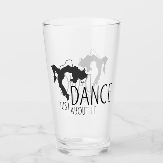 Verre Message drôle - Il suffit de danser 1 (Devant)