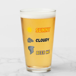 Verre Météo pour la bière nuageuse Sunny