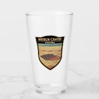 Meteor Crater Arizona Travel Art Vintage