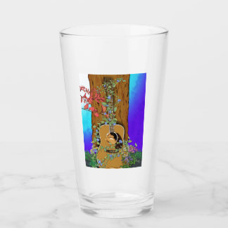Verre "Miel" Nature récupéré l'oeuvre de guitare