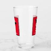 Verre mignon amateur de vache ajouter le nom (Gauche)