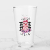 Verre mignon amoureux du porc art du monde (Devant)