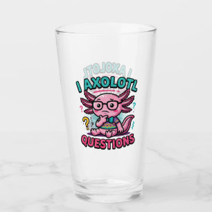 Verre Mignon Je Questions Axolotl nerd aztec avec des lu