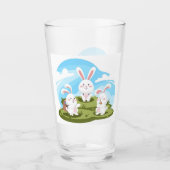 Verre mignon lapin de Pâques Vacances  (Devant)