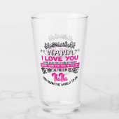 Verre mignon Nana amour mot art (Dos)