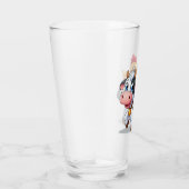 Verre mignon vache/poulet caricature (Droite)