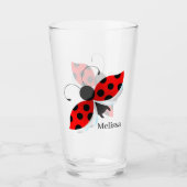 Verre mignonne dame cocasse ajouter nom Glass (Devant)
