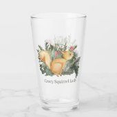 Verre mignonne dame d'écureuil fou (Dos)