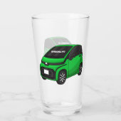 Verre Mignonne micro-voiture verte (Dos)