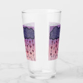 Verre Mignons nuages et coeurs art (Droite)