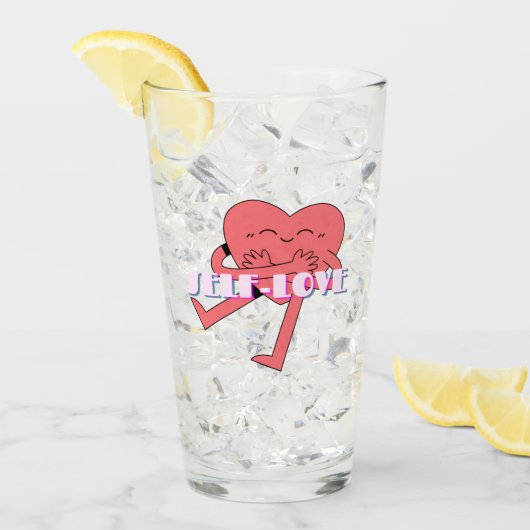 Verre Mikitiez coeur rose selfloe june gemini (Devant glace)